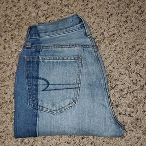 AE two toned vintage hi rise jeans